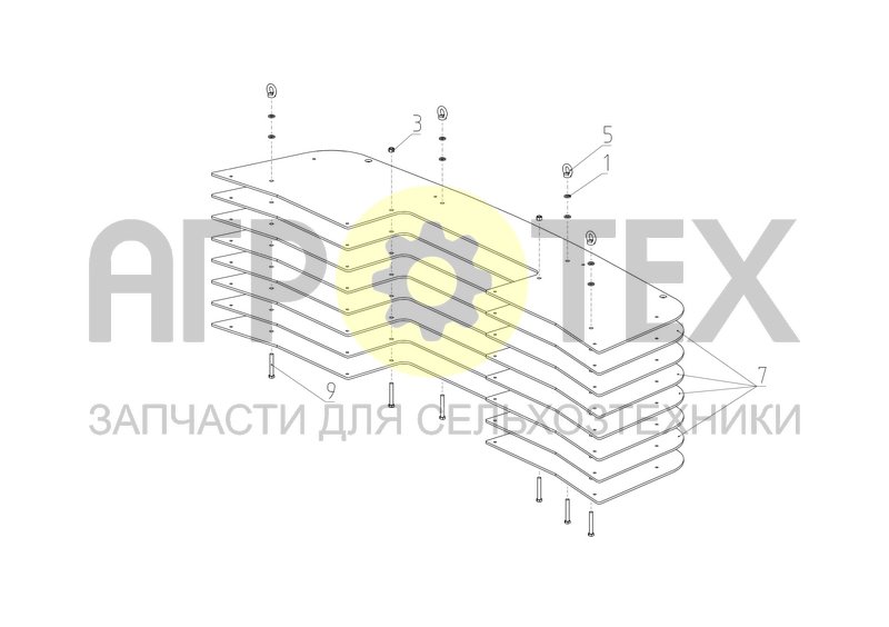 Чертеж Противовес (2650.62.02.100-01)